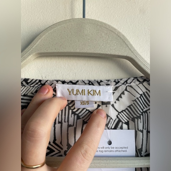 YUMI KIM|| Bejeweled kaftan coverup with a Aztec design detail Size X/S - Picture 5 of 10